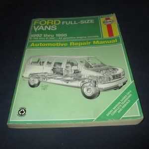 Ford Full- Size Vans 1992-1995 Haynes Automotive Repair Manual